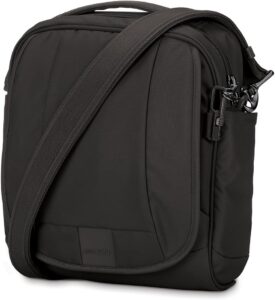 Black Pacsafe Metrosafe bag