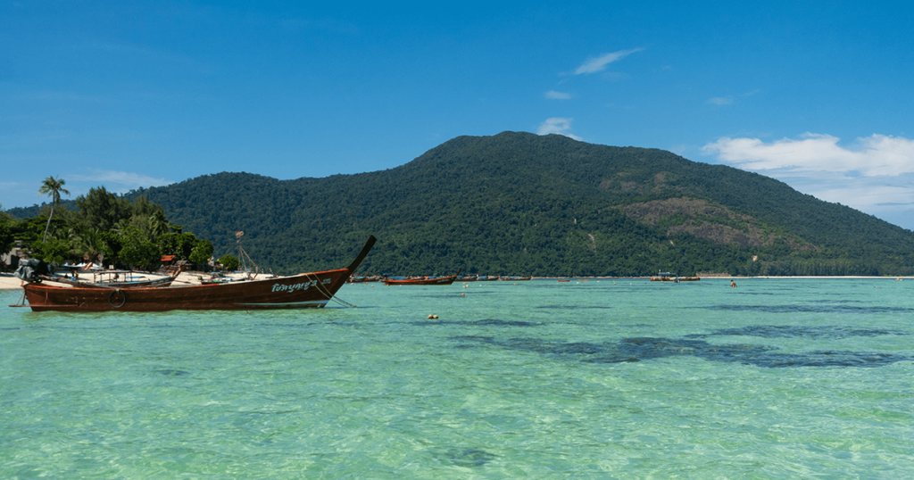 View of the beach and the sea in Koh Lipe, South Thailand